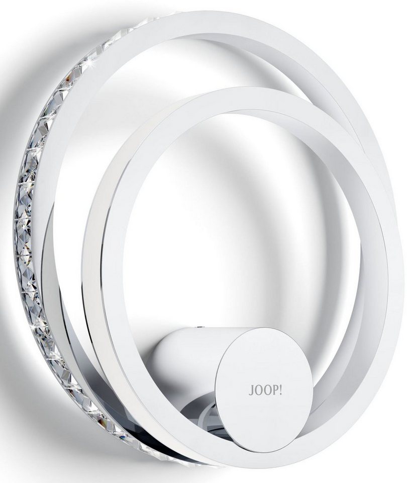 Joop! LED Wandleuchte JEWEL LIGHTS, Dimmfunktion, LED fest integriert, Warmweiß, Wandleuchte in Ringform mit Premium-LEDs in Kristallglas-Optik von Joop!