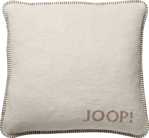 Joop! Kissen Uni Doubleface Natur-Sand Baumwolle Polyacryl, Maße: 50cm x 50cm, 754653 von Joop!