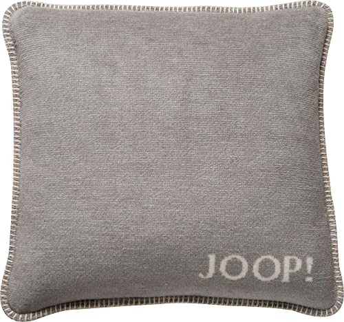 Joop!, Kissen Uni Doubleface Silber-Natur Baumwolle/Polyacryl, Maße: 50cm x 50cm, 754639 von Joop!