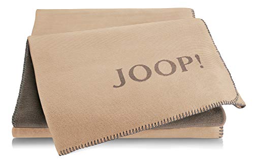 JOOP! Plaid Melange Doubleface | Cashew-Kastanie - 150 x 200 von Joop!