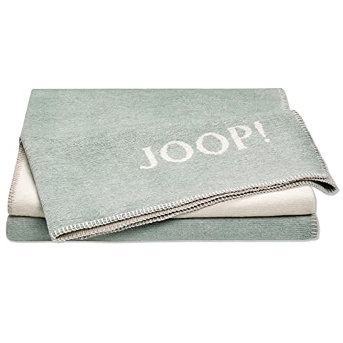 JOOP! Plaid Melange Doubleface | Jade-Natur - 150 x 200 von Joop!