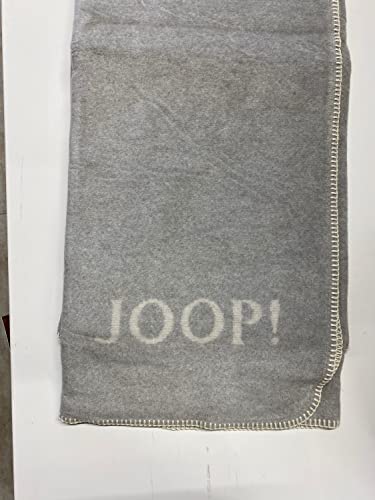 JOOP! Plaid Melange Doubleface | Stein-Silber - 150 x 200 von Joop!