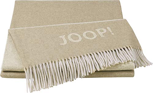 Joop! Plaid Fine Doubleface | Creme-Natur - 130 x 180 von Joop!