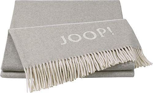 Joop! Plaid Fine Doubleface | Silber-Natur - 130 x 180 von Joop!