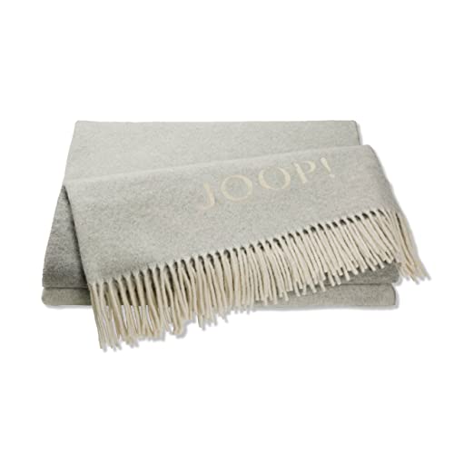 Joop! Plaid Fine - Doubleface Wolle/Kaschmir Silber Größe 130x180 cm von Joop!