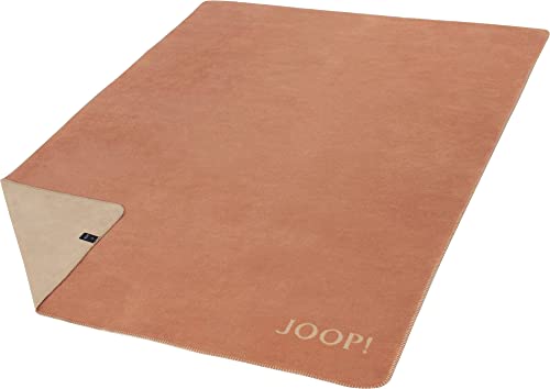 JOOP! Plaid Uni-Doubleface | Kupfer-Sand - 150 x 200 von Joop!