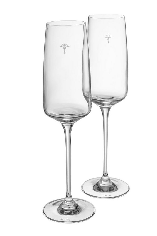 JOOP! Sektglas JOOP! LIVING - SINGLE CORNFLOWER Champagnerglas 2er Set, Glas von JOOP!