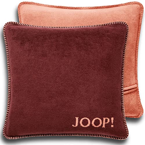 Joop! Kissenhülle Uni Doubleface Bordeaux-Orange Baumwolle Polyacryl, Maße: 50cm x 50cm, 758965 von Joop!