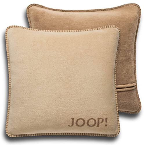 Joop!, Kissenhülle Uni Doubleface Cashew-Macchia Baumwolle/Polyacryl, Maße: 50cm x 50cm, 739445 von Joop!