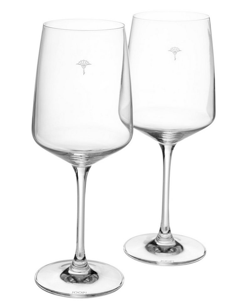 JOOP! Weinglas JOOP! LIVING - SINGLE CORNFLOWER Weißweinglas 2er Set, Glas von JOOP!