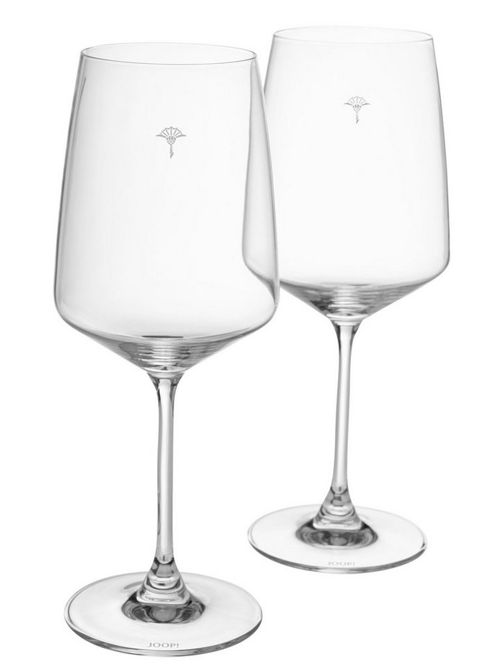 JOOP! Weinglas JOOP! LIVING - SINGLE CORNFLOWER Rotweinglas 2er Set, Glas von JOOP!