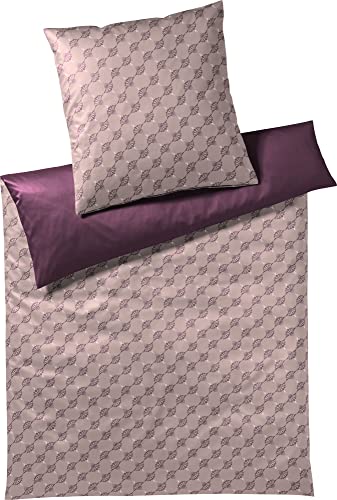 Joop! Wendebettwäsche Cornflower Double Mako-Satin Mauve Größe 155x220 cm (40x80 cm) von Joop!