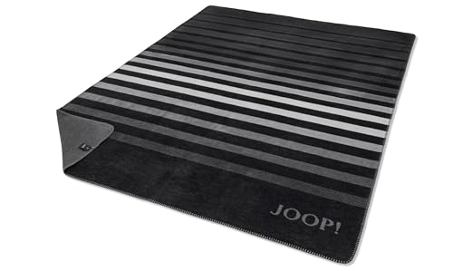 Joop! Wohndecke Shutter Baumwollmischung schwarz Größe 150x200 cm von Joop!