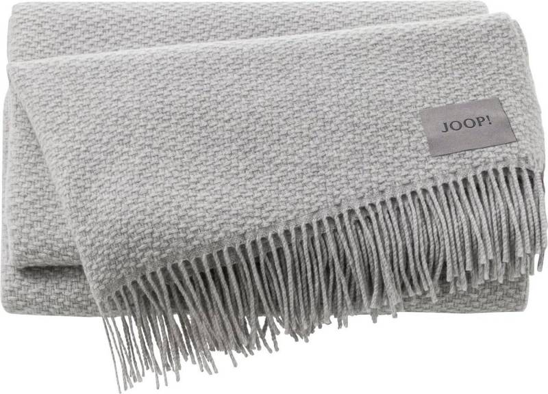 JOOP! Tagesdecke JOOP! FINE-WOVEN Plaid / Decke Silber 130 x 190cm von JOOP!