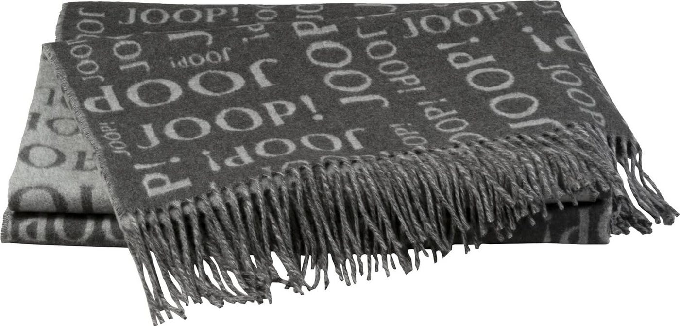 Tagesdecke JOOP! Fine-REPEAT Plaid / Decke Anthrazit 130 x 170cm, JOOP! von JOOP!