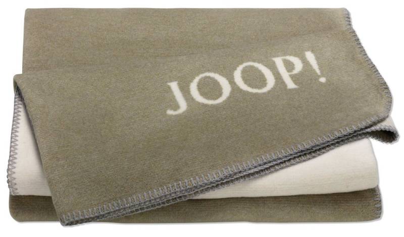 JOOP! Tagesdecke Joop! Wohndecke Kuscheldecke 150x200 cm Melange Doubleface oliv natur von JOOP!