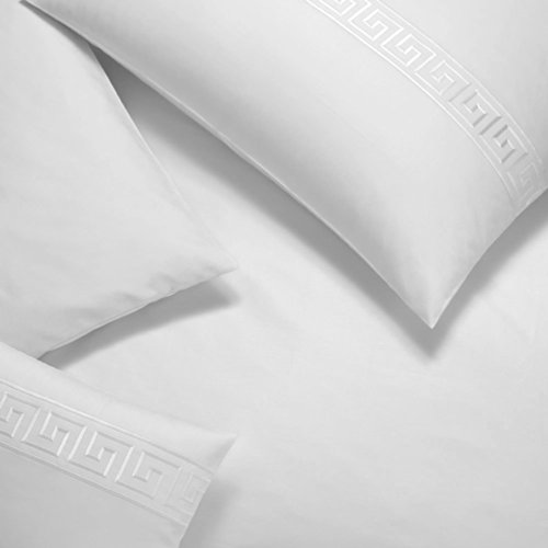 elegante Mako-Satin Bettwäsche EL Greco weiß 1 Bettbezug 155 x 200 cm + 1 Kissenbezug 80 x 80 cm von elegante