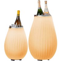 Joouls 2er Set The Joouly LED Akkuleuchte, Bluetooth Lautsprecher & Weinkühler small + large von Joouls