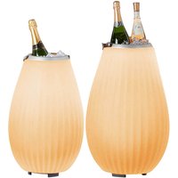 Joouls 2er Set The Joouly LED Akkuleuchte, Bluetooth Lautsprecher & Weinkühler medium + large von Joouls