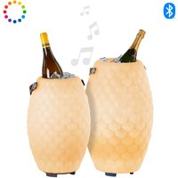Joouls 2er Set The Joouly Ltd. LED Akkuleuchte, Bluetooth Lautsprecher & Weinkühler small + medium von Joouls