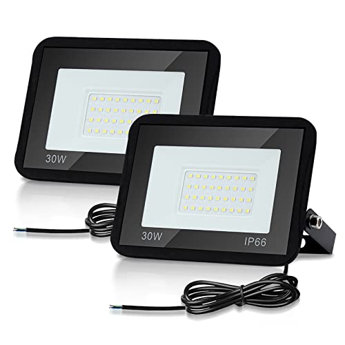 Joparri 2er 30W LED Strahler Außen, LED Fluter 3000K Warmweiß 2550LM LED Scheiwerfer IP66 Wasserdicht LED Flutlicht Außenstrahler Außenleuchte für Werkstatt Garage Garten Joparri 2er 30W LED Strahler Außen, LED Fluter 3000K Warmweiß 2550LM LED Scheiwerfer IP66 Wasserdicht LED Flutlicht Außenstrahler Außenleuchte für Werkstatt Garage Garten von Joparri