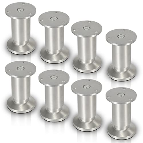 Joparri 8er Set Möbelfüße Höhe 180mm, Aluminium Möbelbeine Belastbar bis 250 Kg, Runde Tischfuß Sofafüße, Sockelfuß für Möbel Joparri 8er Set Möbelfüße Höhe 180mm, Aluminium Möbelbeine Belastbar bis 250 Kg, Runde Tischfuß Sofafüße, Sockelfuß für Möbel von Joparri