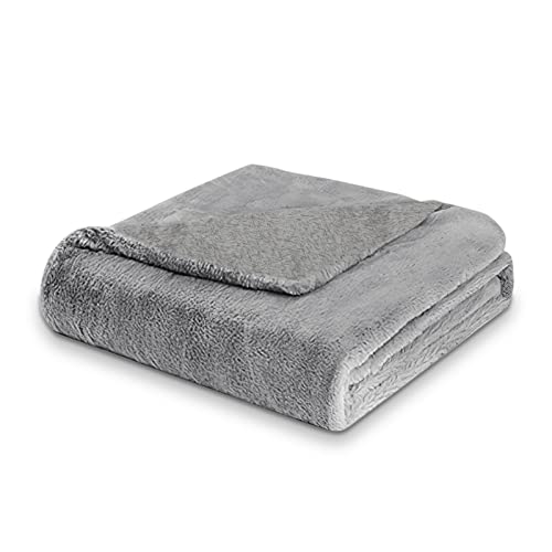 Joparri Kuscheldecke Flauschig Decke, Sofa Wohndecke Sommerdecke weiche warm, Falten beständig Wohnzimmerdecke 130x170cm Grau TV-Decke von Joparri