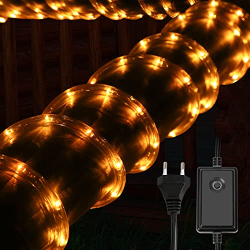 Jopassy 10m LED Schlauch 240 LEDs lichterkette lichtschlauch außen Wasserfest LED Streifen für Innen aussen Party Hochzeit Terrasse Balkon Garten Dekolicht Gelb Jopassy 10m LED Schlauch 240 LEDs lichterkette lichtschlauch außen Wasserfest LED Streifen für Innen aussen Party Hochzeit Terrasse Balkon Garten Dekolicht Gelb von Jopassy