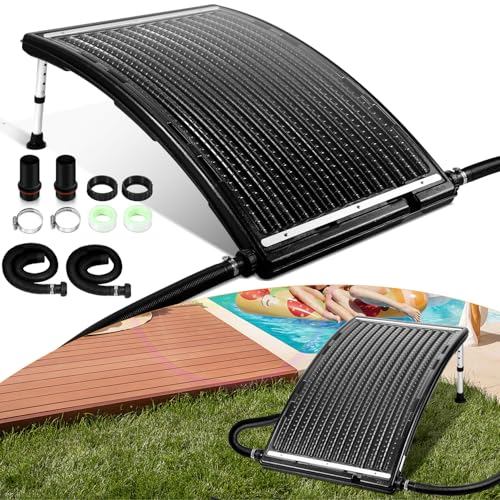 Jopassy 2X Poolheizung Solar, Sonnenkollektor Pool 113 x 69 x 35cm,Solarheizung 10000 L/H,32-40mm Anschluss Solar Poolheizung Erweiterbar,Solaranlage für Warmwasser Gartendusche Pool von Jopassy