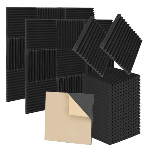 Jopassy 48 Stück Akustikschaumstoff Noppenschaumstoff, 2,5x 30 x 30 cm, Schallabsorber Akustikpaneele,Schallschutz Wand mit Aufkleber,für Aufnahmestudio,Tonstudio,Arbeitszimmer,Tanzstudios,Heim Jopassy 48 Stück Akustikschaumstoff Noppenschaumstoff, 2,5x 30 x 30 cm, Schallabsorber Akustikpaneele,Schallschutz Wand mit Aufkleber,für Aufnahmestudio,Tonstudio,Arbeitszimmer,Tanzstudios,Heim von Jopassy
