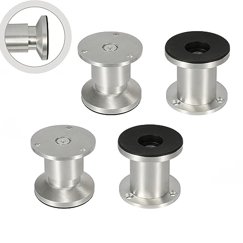 Jopassy 4er Set Möbelbeine| Aluminium Gebürstet | Schrankfüße Höhenverstellbar Füße für möbel, mit Schrauben,Höhe 60 mm | Belastbar bis 250 KG, für Sofa Möbelfüße Schreibtisch Stühle Tischfuß Jopassy 4er Set Möbelbeine| Aluminium Gebürstet | Schrankfüße Höhenverstellbar Füße für möbel, mit Schrauben,Höhe 60 mm | Belastbar bis 250 KG, für Sofa Möbelfüße Schreibtisch Stühle Tischfuß von Jopassy