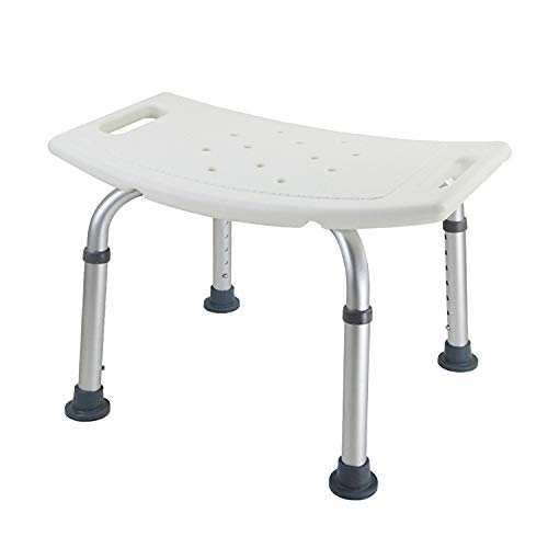 Jopassy Duschhocker Duschstuhl für Senioren,35-55cm Höhenverstellbar Badewannensitz für Senioren,Robuster Duschhocker,Aluminium Badsitz Belastbar bis 136 kg fur Alten und Schwangere von Jopassy