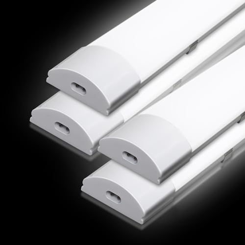 Jopassy Feuchtraumleuchte LED 4x 120cm Neutralweiß IP65 Wasserfest feuchtraumlampe Werkstattlampe leuchtstofflampe Wannenleuchte lampe feuchtraum Leuchte für Garage Keller Bad Büro Warenhaus Jopassy Feuchtraumleuchte LED 4x 120cm Neutralweiß IP65 Wasserfest feuchtraumlampe Werkstattlampe leuchtstofflampe Wannenleuchte lampe feuchtraum Leuchte für Garage Keller Bad Büro Warenhaus von Jopassy