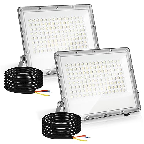 Jopassy LED Strahler Außen Fluter 2er 100W Aussenstrahler 9900lm super hell Flutlicht 6000k Kaltweiß IP65 Wasserdicht Außenstrahler für Sportplatz Rasenflächen Hinterhof Auffahrt Garage Jopassy LED Strahler Außen Fluter 2er 100W Aussenstrahler 9900lm super hell Flutlicht 6000k Kaltweiß IP65 Wasserdicht Außenstrahler für Sportplatz Rasenflächen Hinterhof Auffahrt Garage von Jopassy