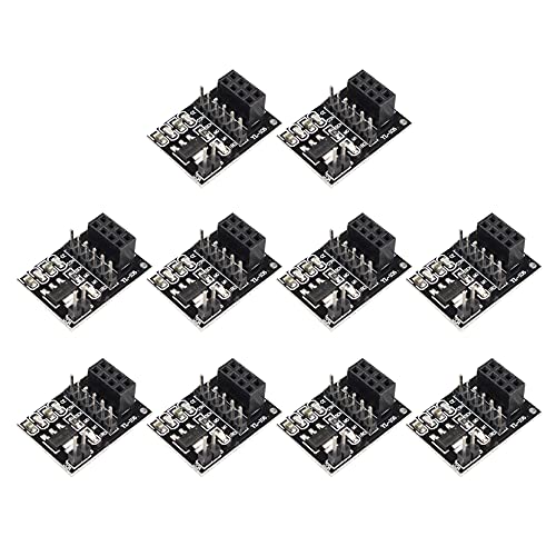 Jopto 10 Stück NRF24L01 + Drahtloses Modul mit Breakout Adapter 3.3V Regler On-Board für Intellective Car Jopto 10 Stück NRF24L01 + Drahtloses Modul mit Breakout Adapter 3.3V Regler On-Board für Intellective Car von Jopto