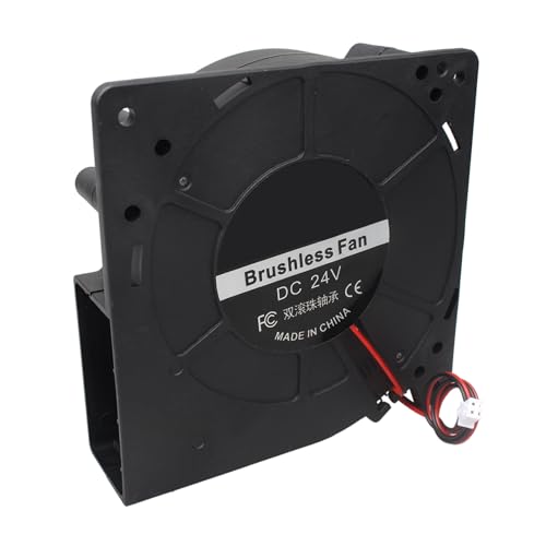 Jopto 12032 Lüfter DC 24V Bürstenloser Kühlkühler Ventilator 120x120x32mm Geräuschloser 2 pin-kühlgebläse für 3D-Drucker PC CPU Computergehäuse Lüfterkühler mit 28cm Kabel Jopto 12032 Lüfter DC 24V Bürstenloser Kühlkühler Ventilator 120x120x32mm Geräuschloser 2 pin-kühlgebläse für 3D-Drucker PC CPU Computergehäuse Lüfterkühler mit 28cm Kabel von Jopto