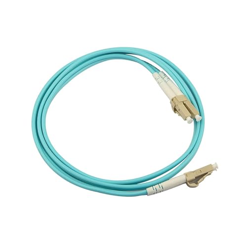 Jopto 1m LWL Glasfaserkabel LC/UPC auf LC/UPC Stecker Multimode Duplex 50/125um OM3 LSZH Patchkabel FTTH Lichtwellenleiter von Jopto