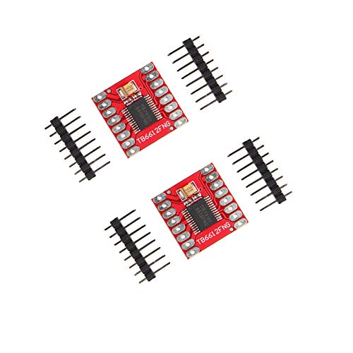Jopto 2 Stück TB6612FNG Modul Dual Motor Treiber Controller Board Schrittmotor Steuerung mit Stiftleiste für Arduino Microcontroller Ersatz L298N Jopto 2 Stück TB6612FNG Modul Dual Motor Treiber Controller Board Schrittmotor Steuerung mit Stiftleiste für Arduino Microcontroller Ersatz L298N von Jopto