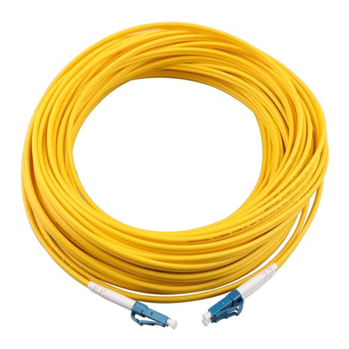 Jopto 20m LWL Glasfaserkabel LC auf LC OS2 Duplex Singlemode 9/125um LSZH Patchkabel FTTH Lichtwellenleiter für den Innen- und Außenbereich von Jopto