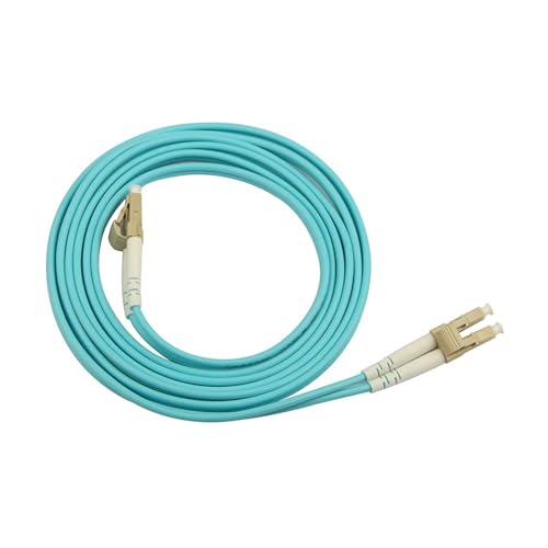 Jopto 2m LWL Glasfaserkabel LC/UPC auf LC/UPC Stecker Multimode Duplex 50/125um OM3 LSZH Patchkabel FTTH Lichtwellenleiter von Jopto