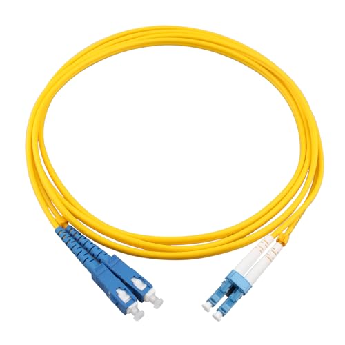 Jopto 2m LWL Glasfaserkabel LC auf SC OS2 Duplex Singlemode 9/125um Patchkabel LSZH Lichtwellenleiter Kompatibel mit Glasfaser bis in die Wohnung (FTTH, Fiber to The Home) von Jopto