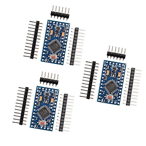 Jopto 3 Stück PRO Mini 328P-AU 5V 16MHz Entwicklungsplatinen Mikrocontroller mit Pin-Headern Kompatibel mit Arduino Jopto 3 Stück PRO Mini 328P-AU 5V 16MHz Entwicklungsplatinen Mikrocontroller mit Pin-Headern Kompatibel mit Arduino von Jopto