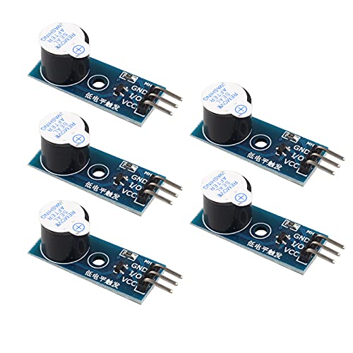 Jopto 5 Stück DC 3,3 V-5 V Active Niedrigstufiges Auslöser Summer Buzzer Modul Beep Alarm Sensor Modul Lautsprecher Alarm Modul Kompatibel mit Arduino Jopto 5 Stück DC 3,3 V-5 V Active Niedrigstufiges Auslöser Summer Buzzer Modul Beep Alarm Sensor Modul Lautsprecher Alarm Modul Kompatibel mit Arduino von Jopto