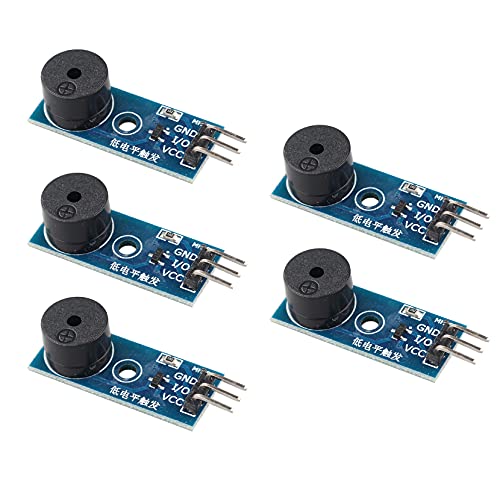 Jopto 5 Stück DC 3,3 V-5 V Passives niedrigstufiges Auslöser Summer Buzzer Modul Beep Alarm Sensor Modul Lautsprecher Alarm Modul Kompatibel mit Arduino Jopto 5 Stück DC 3,3 V-5 V Passives niedrigstufiges Auslöser Summer Buzzer Modul Beep Alarm Sensor Modul Lautsprecher Alarm Modul Kompatibel mit Arduino von Jopto