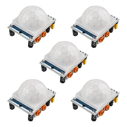 Jopto 5 Stück SR501 PIR Bewegungssensor Bewegungsmelde Modul SR501 Menschlicher Körper Pyroelektrizität Infrarot PIR Bewegungsmelder Sensormodul Kompatibel mit Arduino Jopto 5 Stück SR501 PIR Bewegungssensor Bewegungsmelde Modul SR501 Menschlicher Körper Pyroelektrizität Infrarot PIR Bewegungsmelder Sensormodul Kompatibel mit Arduino von Jopto