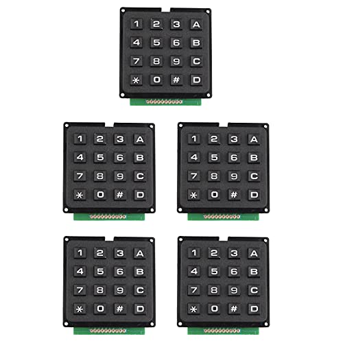 Jopto 5 Stücke 4x4 Matrix Keypad Tastatur 4 x 4 Matrix Array 16 Switch Tastatur Modul 16 Key MCU Membran Switch Keypad Kompatibel mit Arduino und Raspberry Pi Jopto 5 Stücke 4x4 Matrix Keypad Tastatur 4 x 4 Matrix Array 16 Switch Tastatur Modul 16 Key MCU Membran Switch Keypad Kompatibel mit Arduino und Raspberry Pi von Jopto