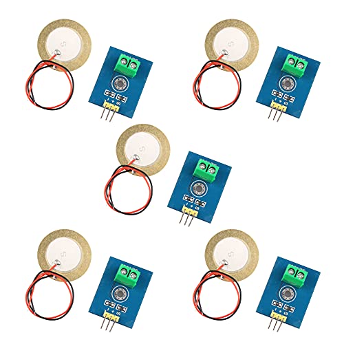 Jopto 5 Stücke Analog Ceramic Piezo Vibration Sensor Modul 3.3V 5V Kompatibel mit Arduino DIY Kit Jopto 5 Stücke Analog Ceramic Piezo Vibration Sensor Modul 3.3V 5V Kompatibel mit Arduino DIY Kit von Jopto