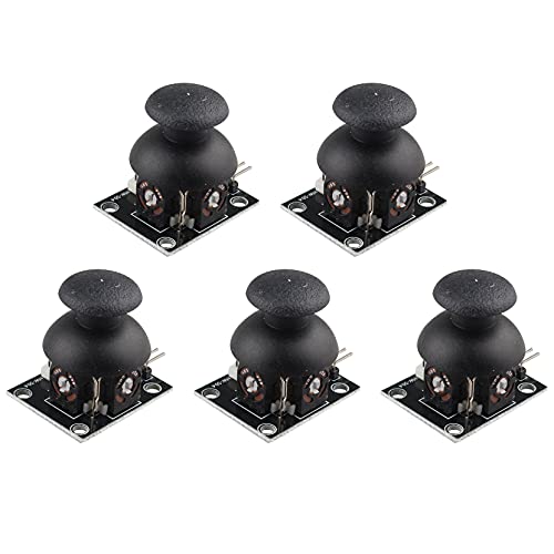 Jopto 5PCS PS2 Spiel Joystick Achsen Sensormodul Biaxialer Joystick Schutz für die Tastensteuerung Kompatibel mit Arduino Robot Raspberry Pi AVR PIC Jopto 5PCS PS2 Spiel Joystick Achsen Sensormodul Biaxialer Joystick Schutz für die Tastensteuerung Kompatibel mit Arduino Robot Raspberry Pi AVR PIC von Jopto