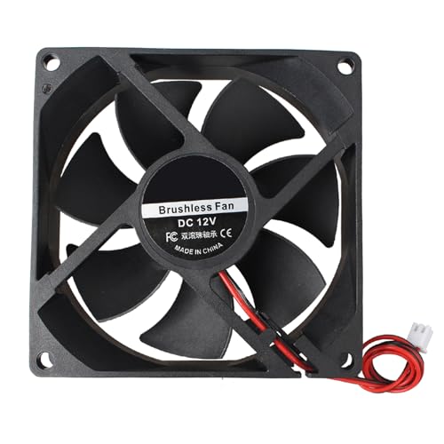 Jopto 9225 Lüfter DC 12V Bürstenloser Kühlkühler Ventilator 92x92x25mm Geräuschloser 2 pin-kühlgebläse mit 26cm Kabel für 3D-Drucker PC CPU Computergehäuse Lüfterkühler Jopto 9225 Lüfter DC 12V Bürstenloser Kühlkühler Ventilator 92x92x25mm Geräuschloser 2 pin-kühlgebläse mit 26cm Kabel für 3D-Drucker PC CPU Computergehäuse Lüfterkühler von Jopto