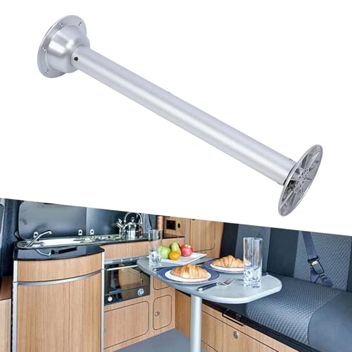 Abnehmbare RV-Tischbeine, 27,6" Stilvolle Höhenverstellbare, Arbeitssparende Tischstütze mit Sockel Einfache Installation Einstellbare Tischbeine RV-Zubehör für Wohnwagen Wohnmobil Yacht von Jopwkuin